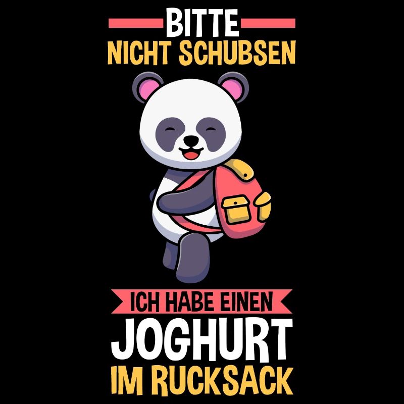 Bitte nicht schubsen ich habe Joghurt Panda