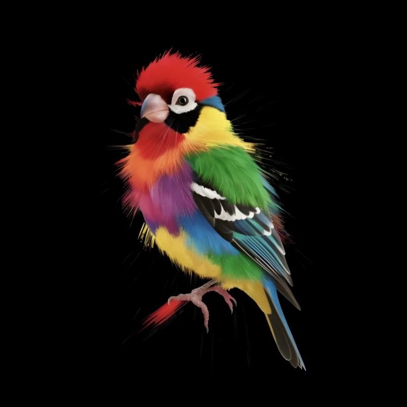 Pinson à spectre vibrant