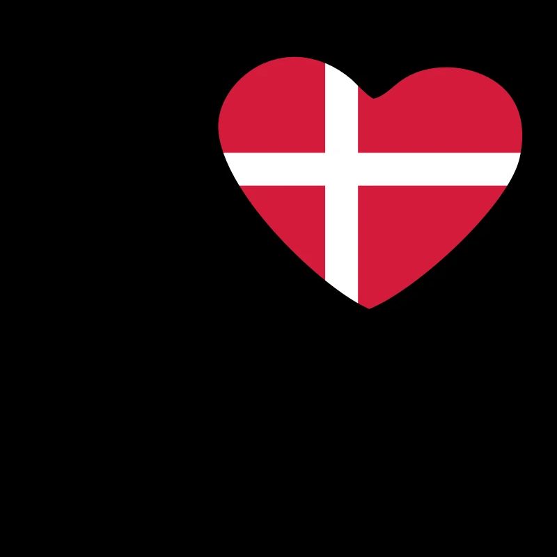 I Love Denmark Danmark Logo
