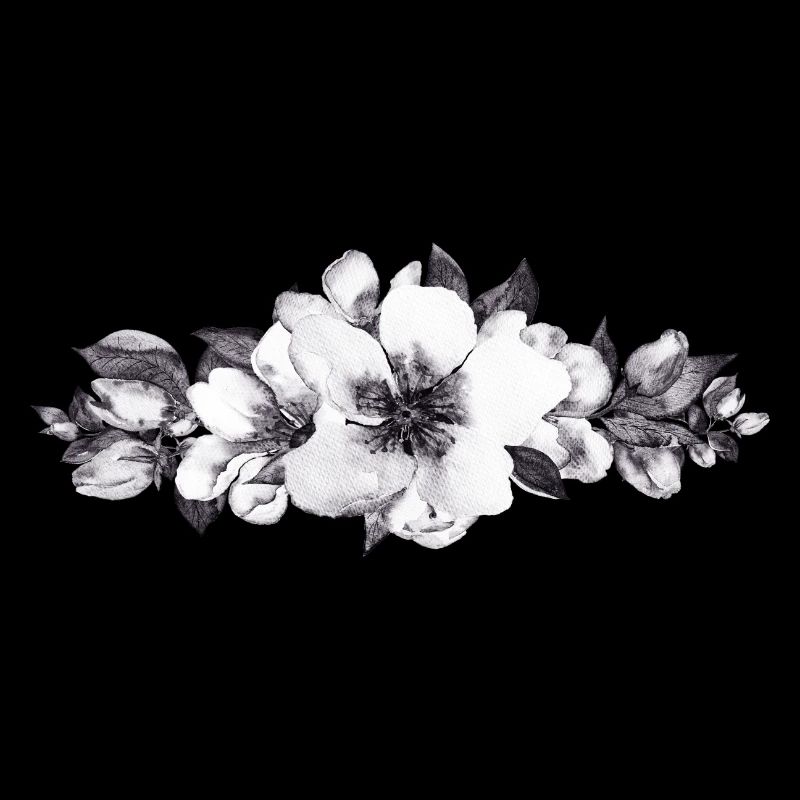 Fleurs grises.
