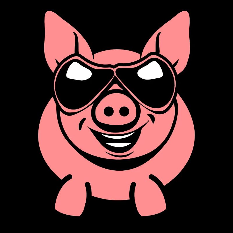 Lunette sympathique drôle de cochon