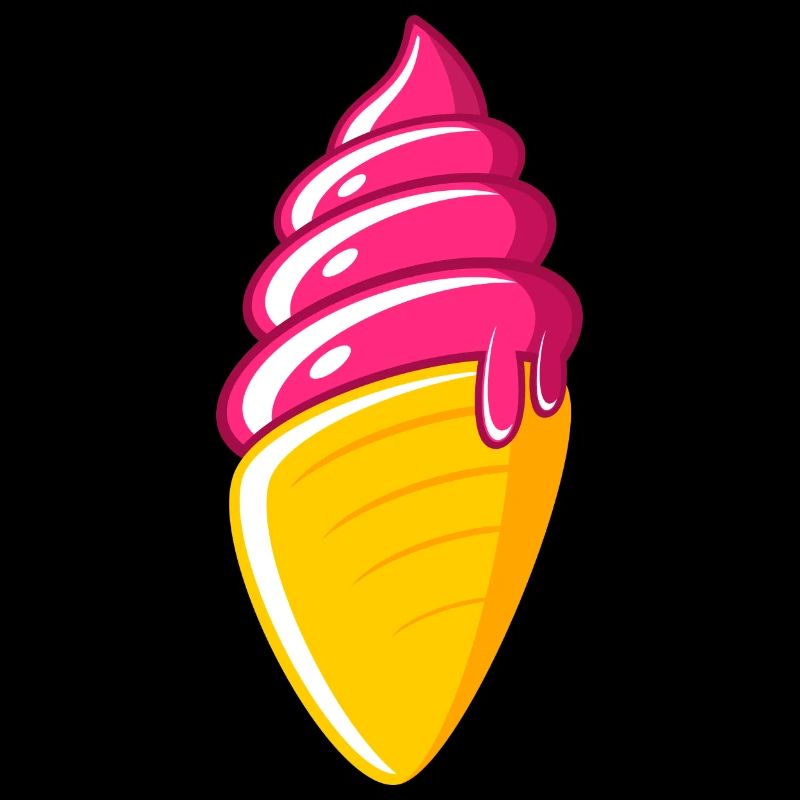 Ice Cream Ice Cream Ice Cream Cone Raspberry Strawberry Cherry