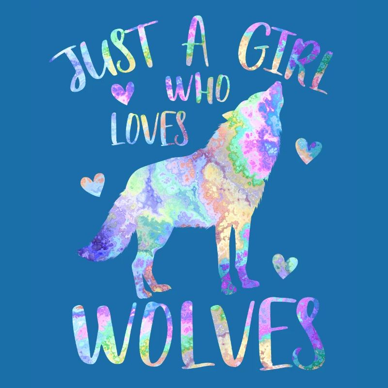 Nur ein Mädchen, das Wölfe liebt - Wolfsmädchen