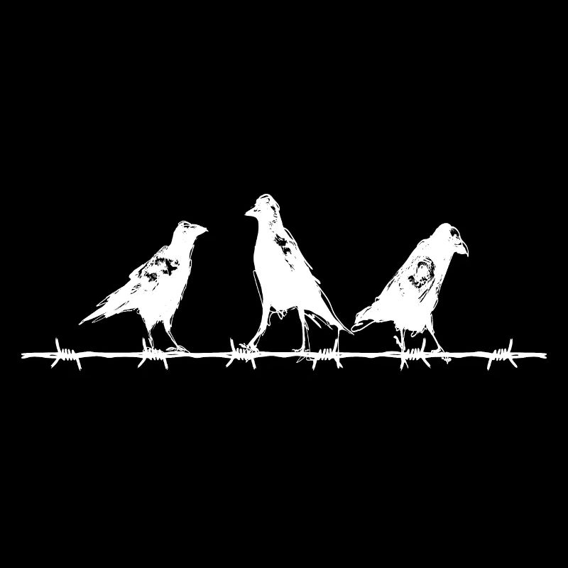 Crows on a Barbed Wire