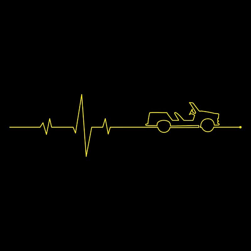  Kübel Cabrio heartbeat pulse P 601 yellow