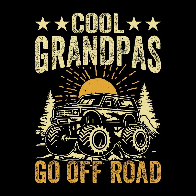 Cool grandpas drive off-road