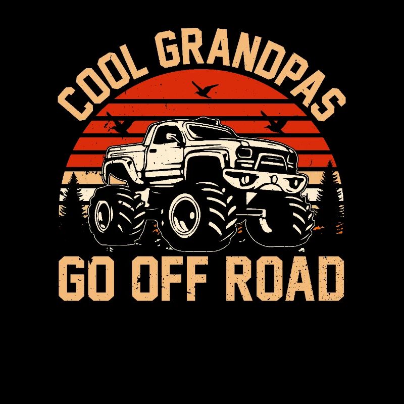 Cool grandpas drive off-road