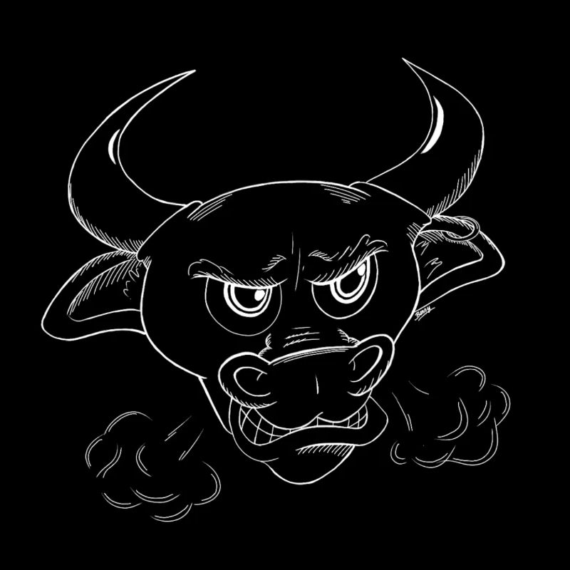 Wütender Stier
