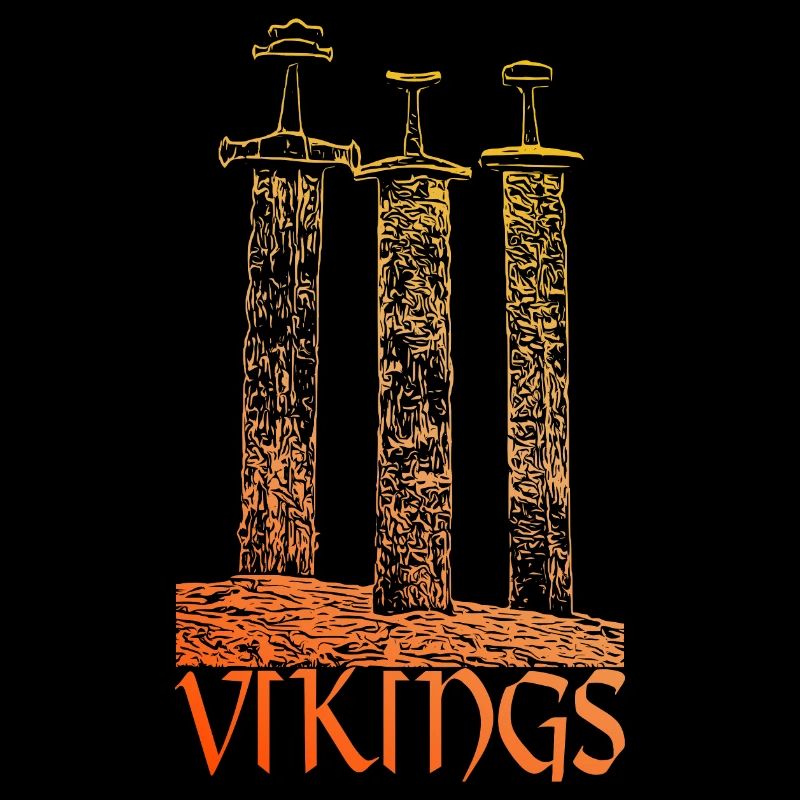 Vikings - Les épées vikings. BACKPRINT