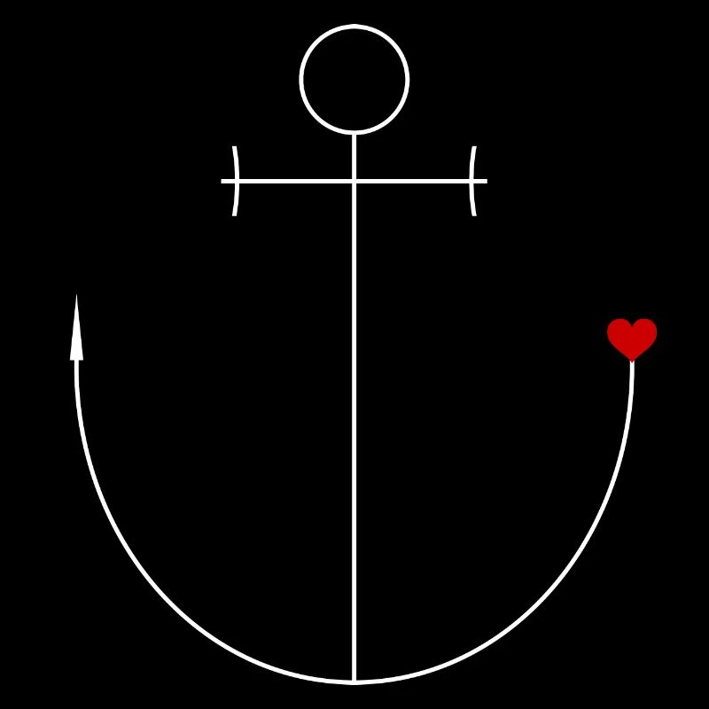 Anchor with heart