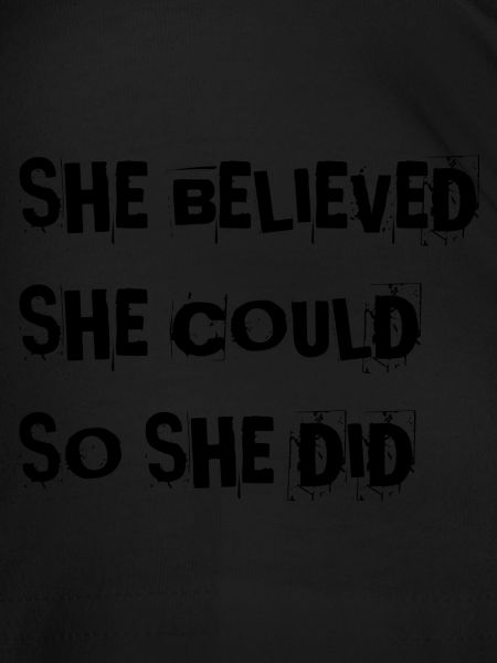 she believed..