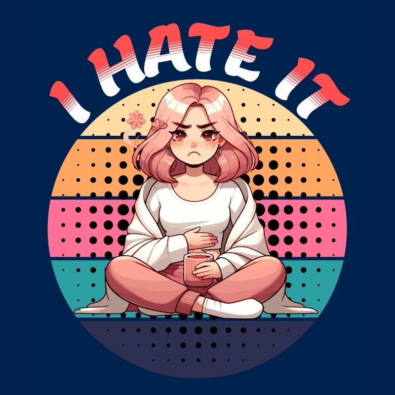 Period Menstruation I Hate It Statement