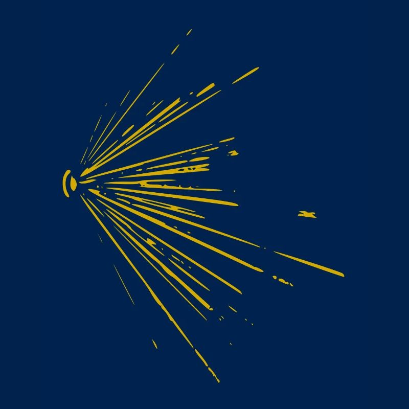 Rays / gold / abstract / cool / trend