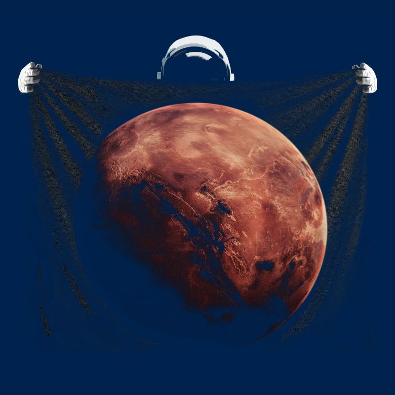 Astronaut, space, mars planet, planet, space
