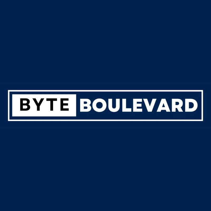 Logo blanc du boulevard Byte