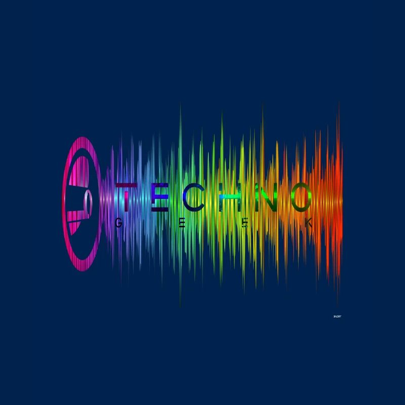 Techno Geek Equalizer Musique EDM colorée