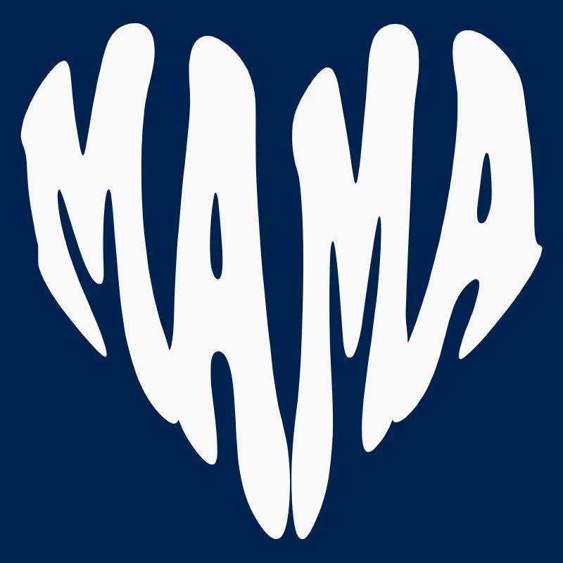 Mama - Small Heart (Custom Color)
