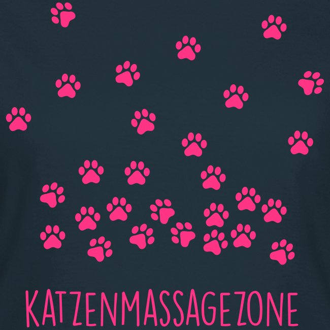 Vorschau: Katzen Massage Zone - Frauen T-Shirt