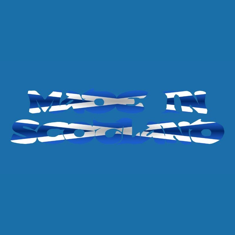 Fait en cadeau de conception de texte de couleur de drapeau d'Écosse
