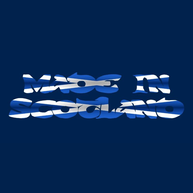 Fait en cadeau de conception de texte de couleur de drapeau d'Écosse