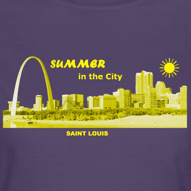 Summer Saint Louis Missouri skyline USA