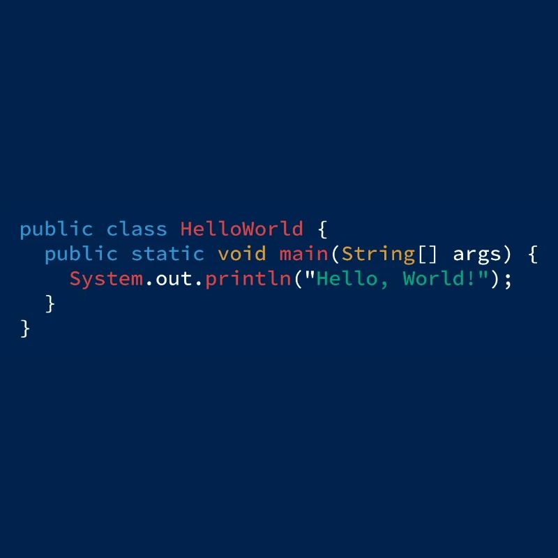 Hello World Java Programmiersprache
