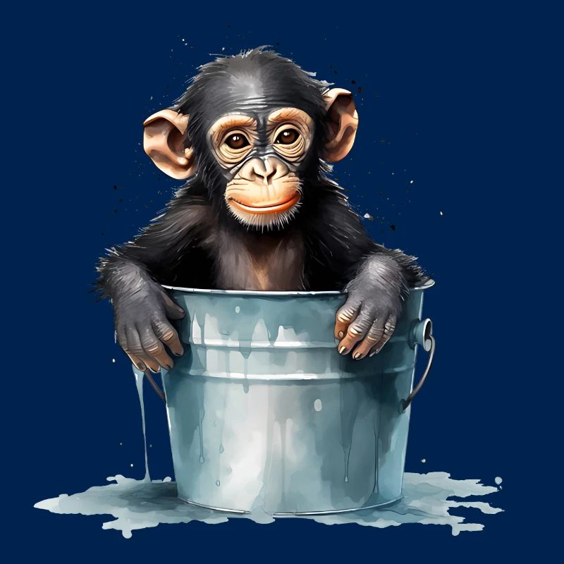 Monkey seeks cooling