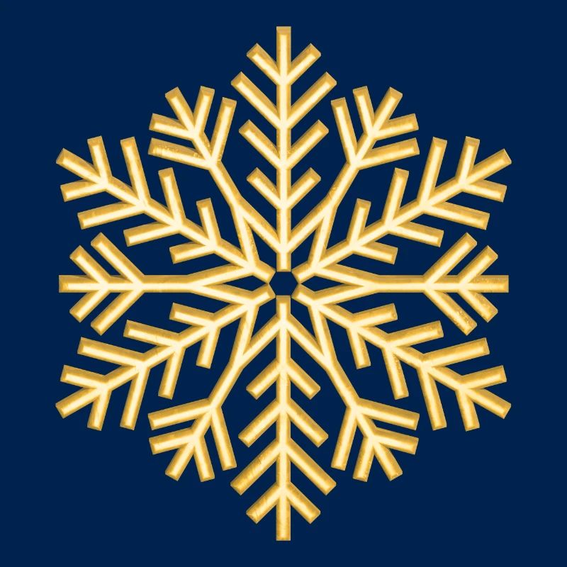 Flocon d’or Flocon d’or de flocon de neige doré