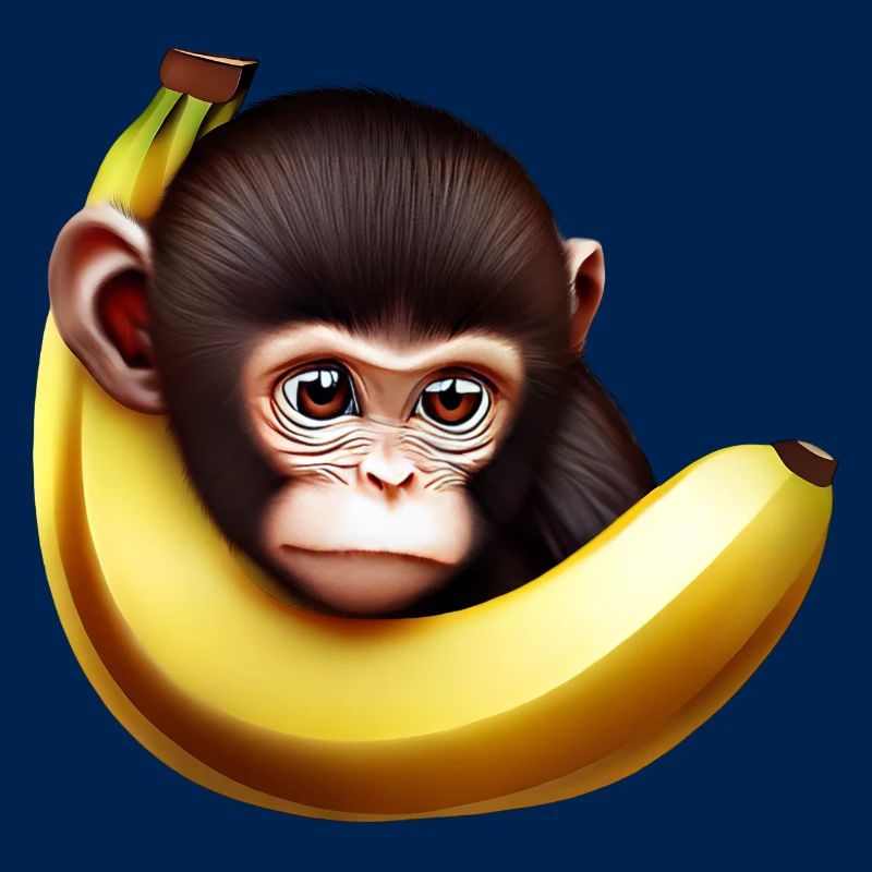 Banane à cache-cache de singe