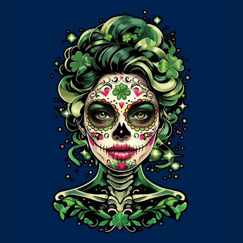 Fascinant art de la Saint-Patrick Calavera