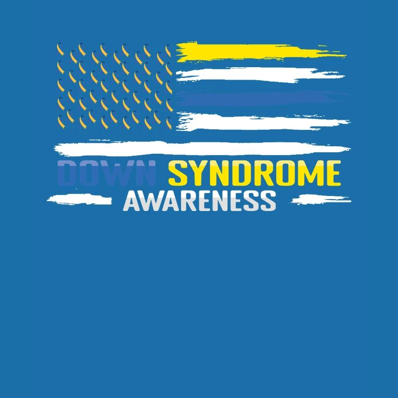 Down Syndrom Bewusstsein Flagge Design