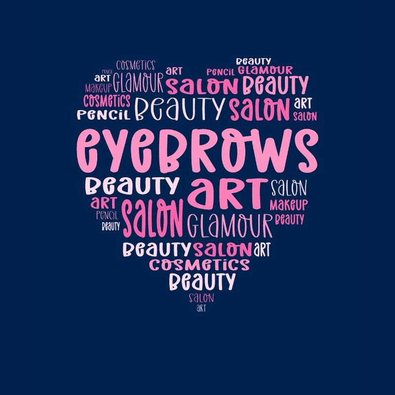 Eyebrow heart. Microblading Eyebrow