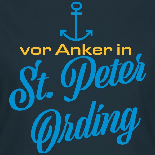 Vor Anker in St. Peter-Ording: maritimes Motiv - Frauen T-Shirt