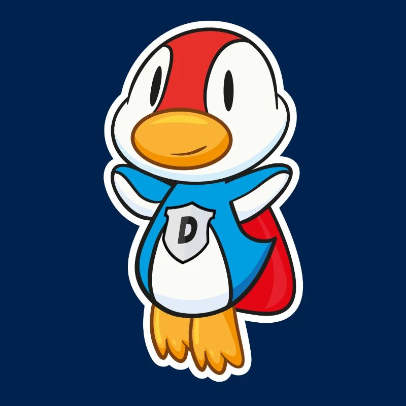 Flying Super duck has super powers