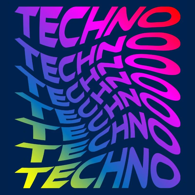 Trippy Techno Arc-en-ciel