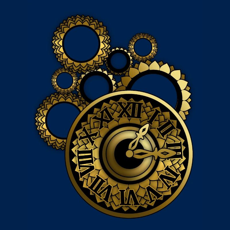 Clock with clockwork