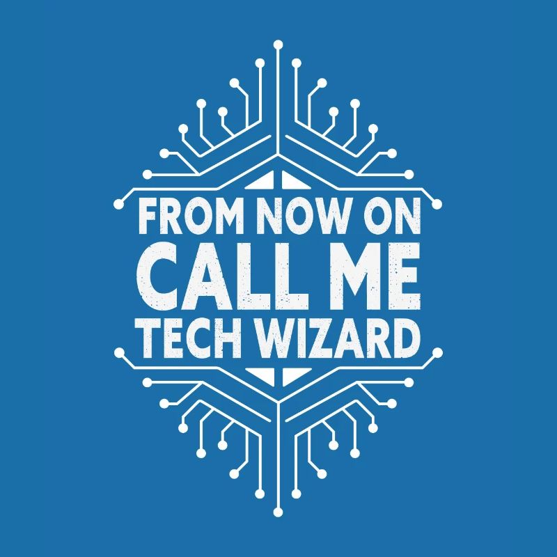Call Me Tech Wizard Funny IT Support Computer