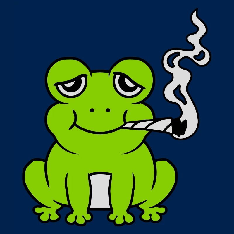 Grenouille à joint de mauvaise herbe lapidée