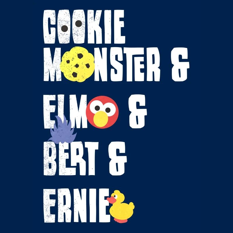 5 Rue Sésame Macaron, Elmo, Bart, Ernest