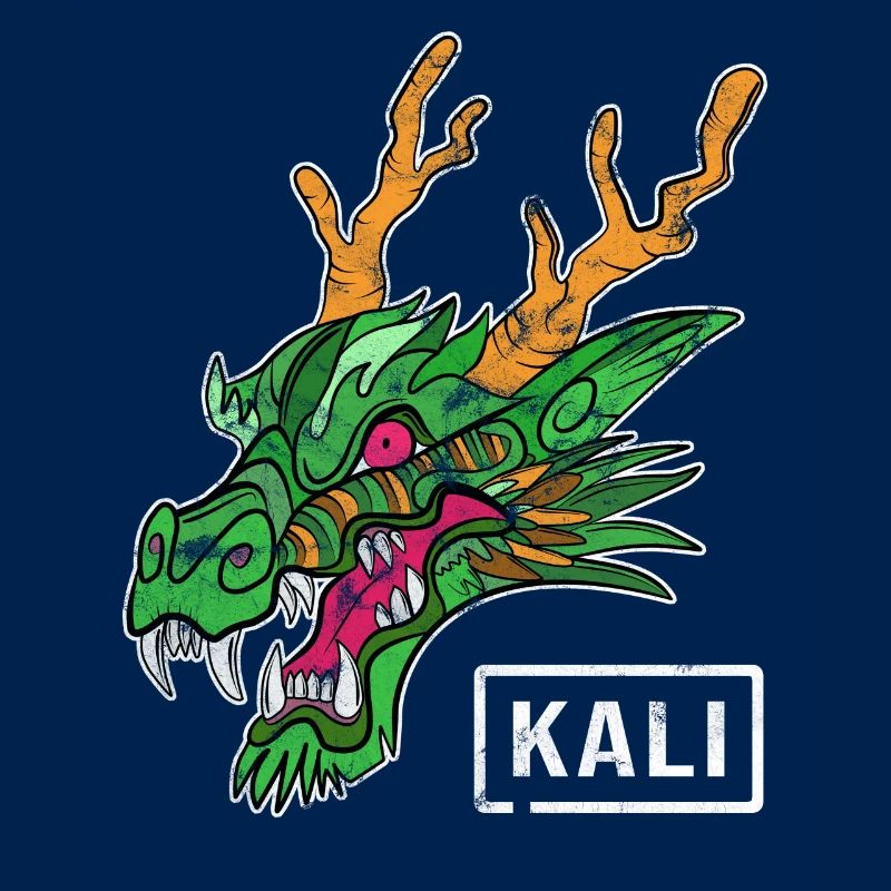 Kali Linux Administrateur de l'ordinateur Tux Dragon Head