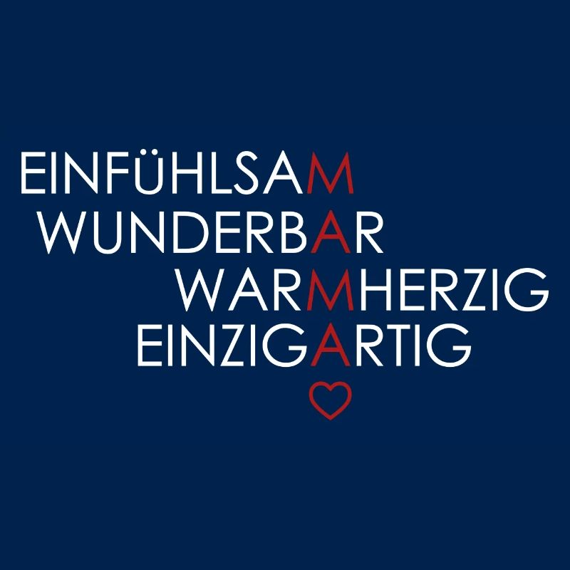 Mamashirt einfühlsam wunderbar warmherzig weiß