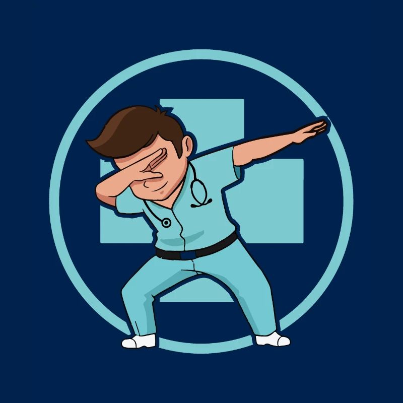 Dab Dabbing netter Arzt