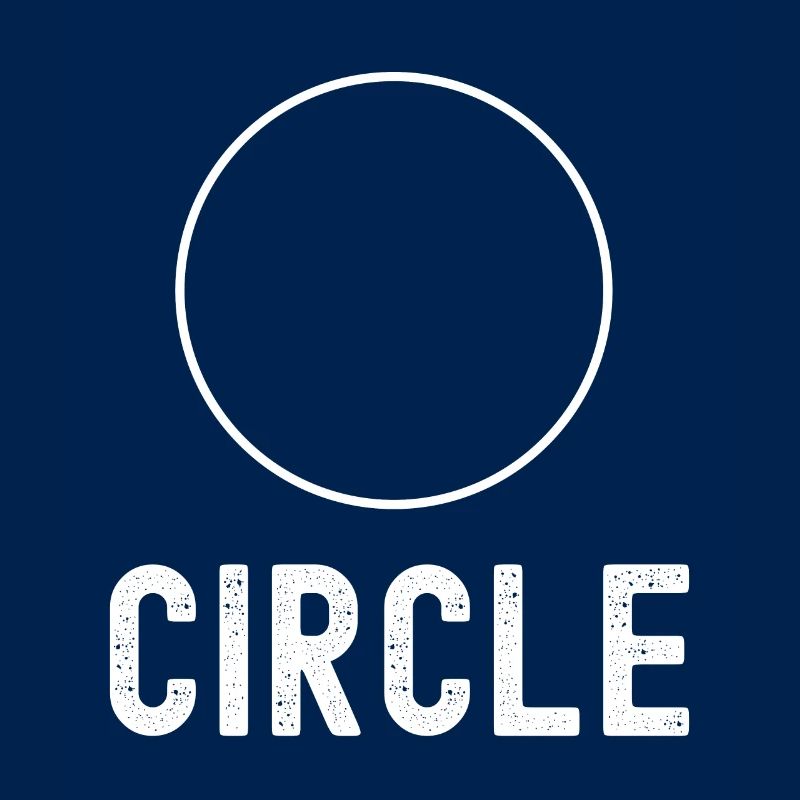A Circle - Funny Math Figures Design