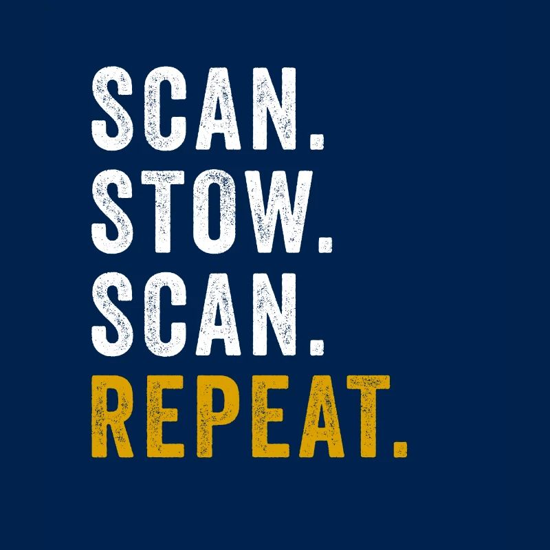 Scan Stow Scan Repeat Cool Flex Driver Humour Jeu de mots