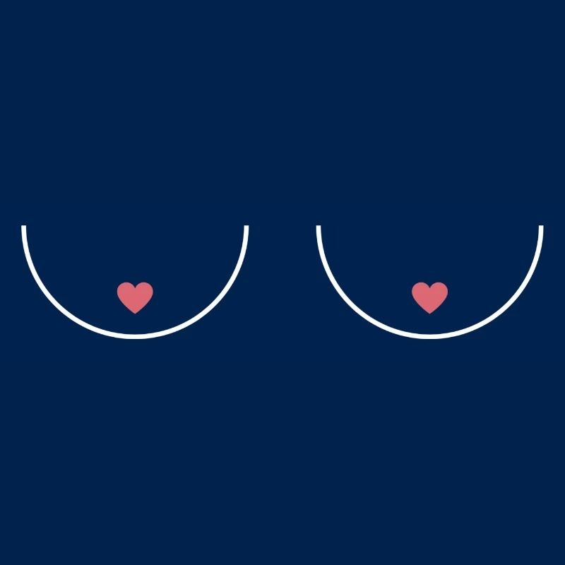 Nipple Chest Boobs Statement Funny Gift Idea
