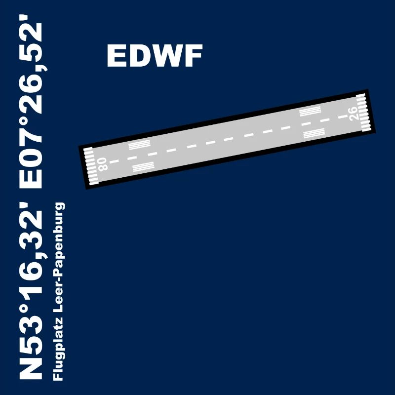 Conception EDWF de l’aérodrome avec noms et coordonnées