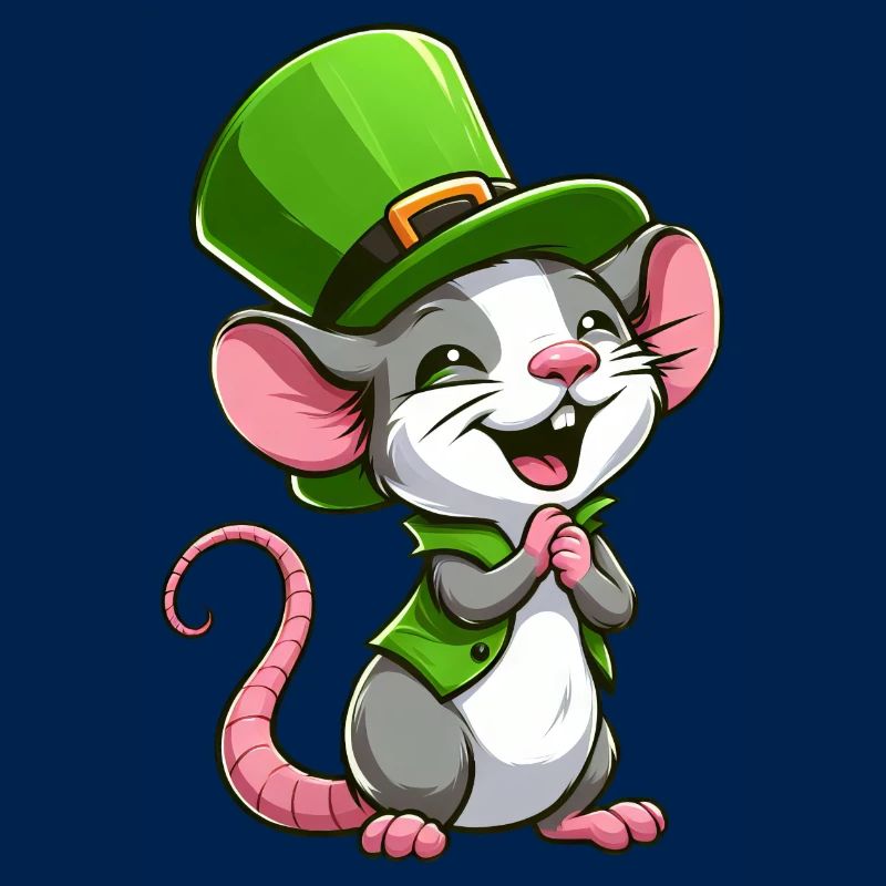 Rat mignon de la Saint-Patrick