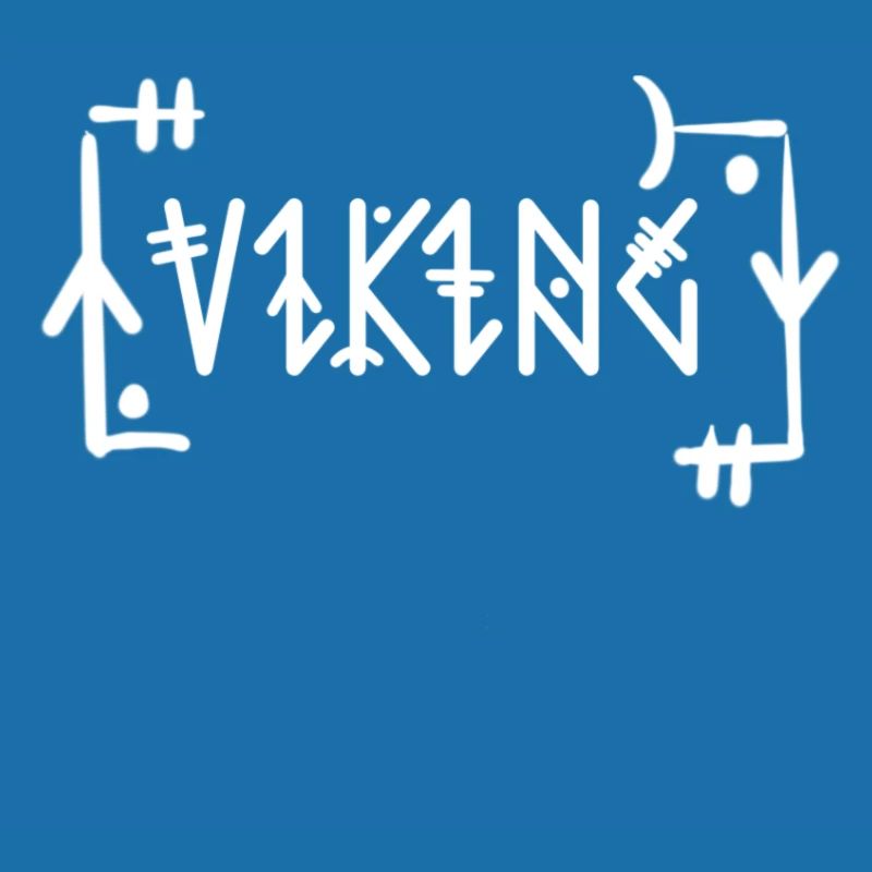 Viking Vikings in Runic Script Nordic
