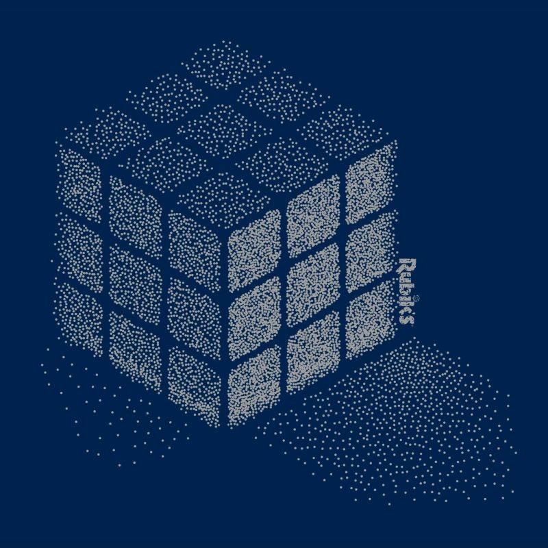 Rubik's Cube Stippling Dotted Cube