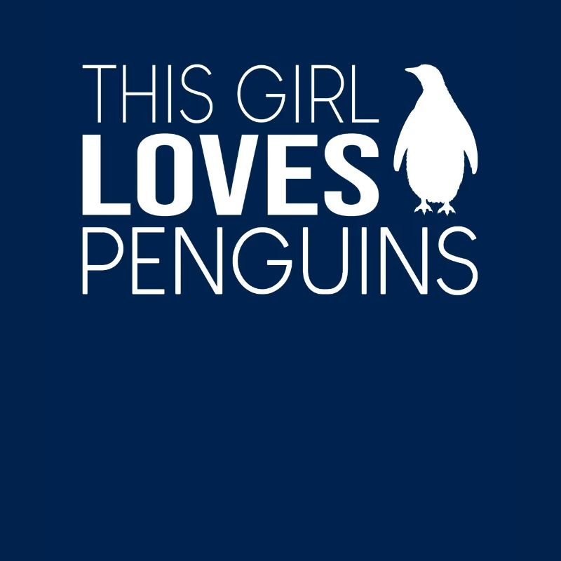 Mädchen Pinguin Spruch